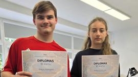 Prizinės vietos nacionalinėse elektronikos varžybose