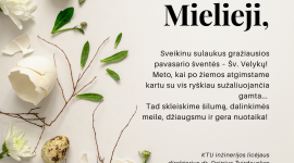 Sveikinimas Šv. Velykų proga!